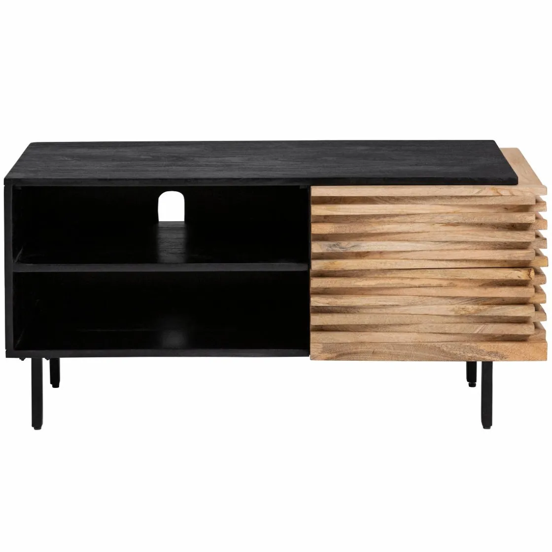 Made in Meubles Meuble Tv<Petit meuble tv en bois de manguier Tino