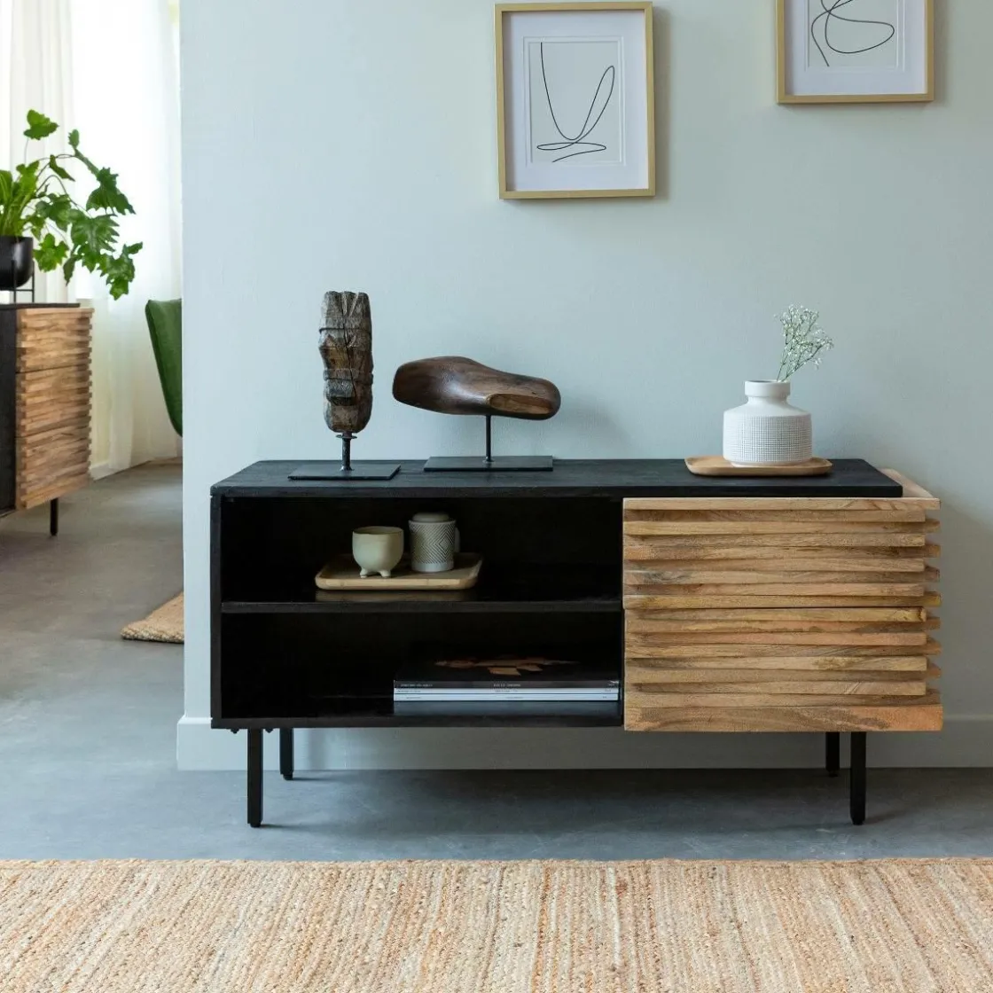 Made in Meubles Meuble Tv<Petit meuble tv en bois de manguier Tino