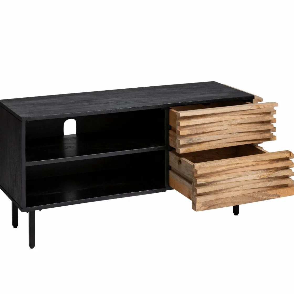 Made in Meubles Meuble Tv<Petit meuble tv en bois de manguier Tino