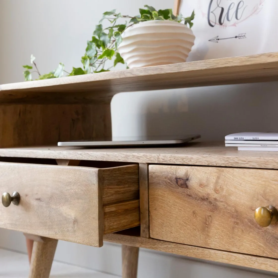 Made in Meubles Meuble Tv<Petit meuble TV en bois de manguier Maëva