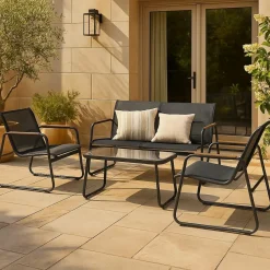 Made in Meubles Salon De Jardin<Petit salon de jardin gris Zohra