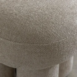 Made in Meubles Tabouret<Petit tabouret en tissu écru Toby