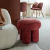 Made in Meubles Tabouret<Petit tabouret en tissu fuchsia Toby