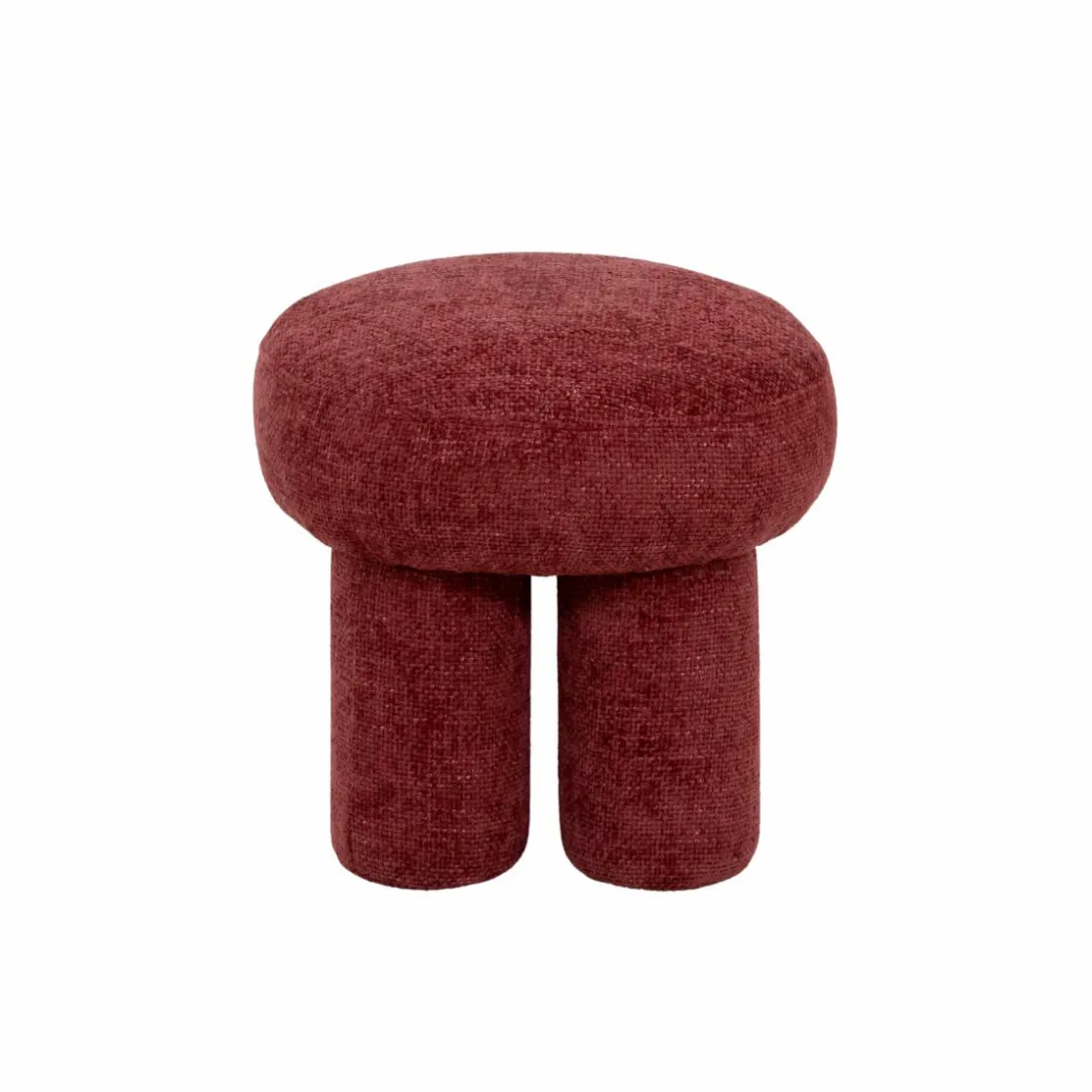 Made in Meubles Tabouret<Petit tabouret en tissu fuchsia Toby