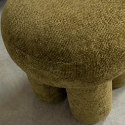 Made in Meubles Tabouret<Petit tabouret en tissu kaki Toby