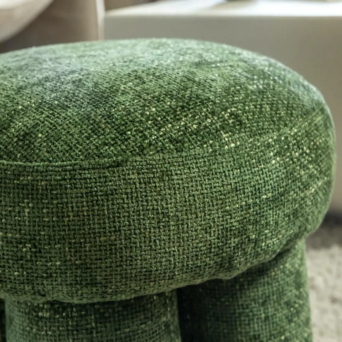 Made in Meubles Tabouret<Petit tabouret en tissu Toby