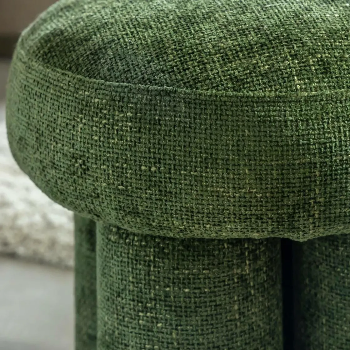 Made in Meubles Tabouret<Petit tabouret en tissu Toby