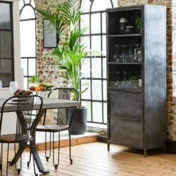 Made in Meubles Vaisselier<Petit vaisselier en métal Locker