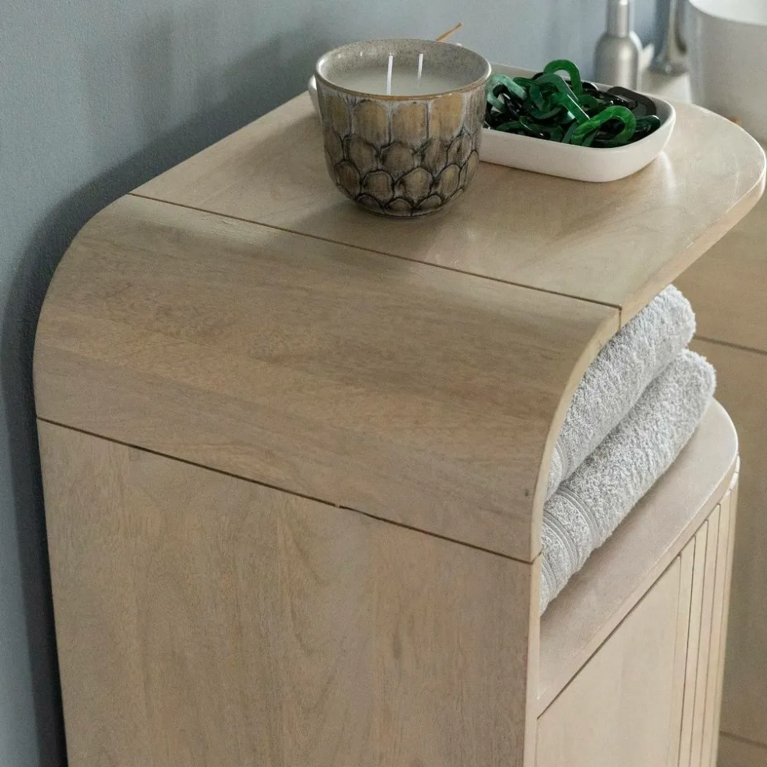 Made in Meubles Colonne|Chiffonnier<Petite colonne en bois de manguier Yoni