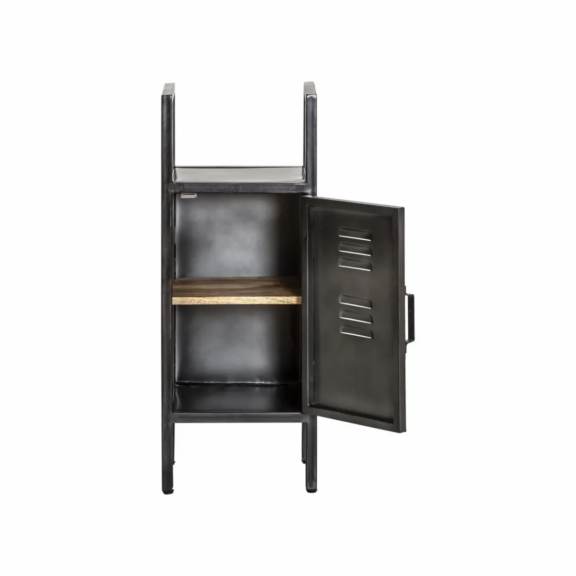 Made in Meubles Colonne|Meuble De Rangement<Petite colonne en métal noir Abel