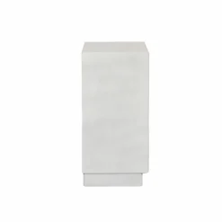 Made in Meubles Commode<Petite commode 3 portes bois effet béton blanc Danaé