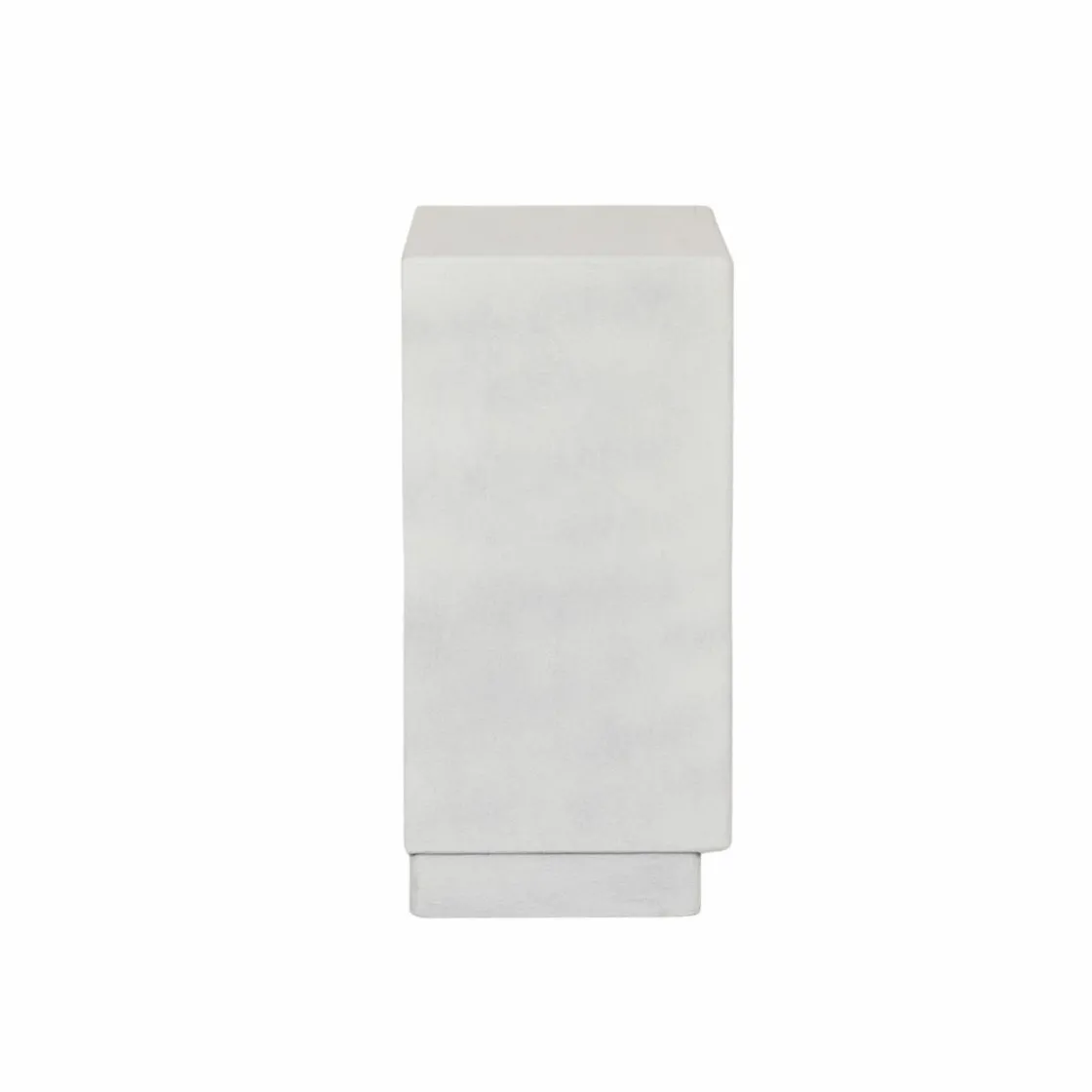 Made in Meubles Commode<Petite commode 3 portes bois effet béton blanc Danaé