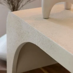 Made in Meubles Table Console<Petite console en bois effet béton et bois d'acacia Dalva