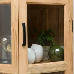 Made in Meubles Vitrine<Petite vitrine d'angle en bois d'acacia Esmée