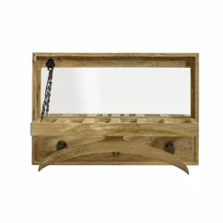 Made in Meubles Etagère|Portant & Porte-Manteau<Porte-manteau en bois de manguier avec miroir Marley