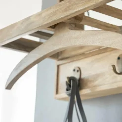 Made in Meubles Etagère|Portant & Porte-Manteau<Porte-manteau en bois de manguier avec miroir Marley
