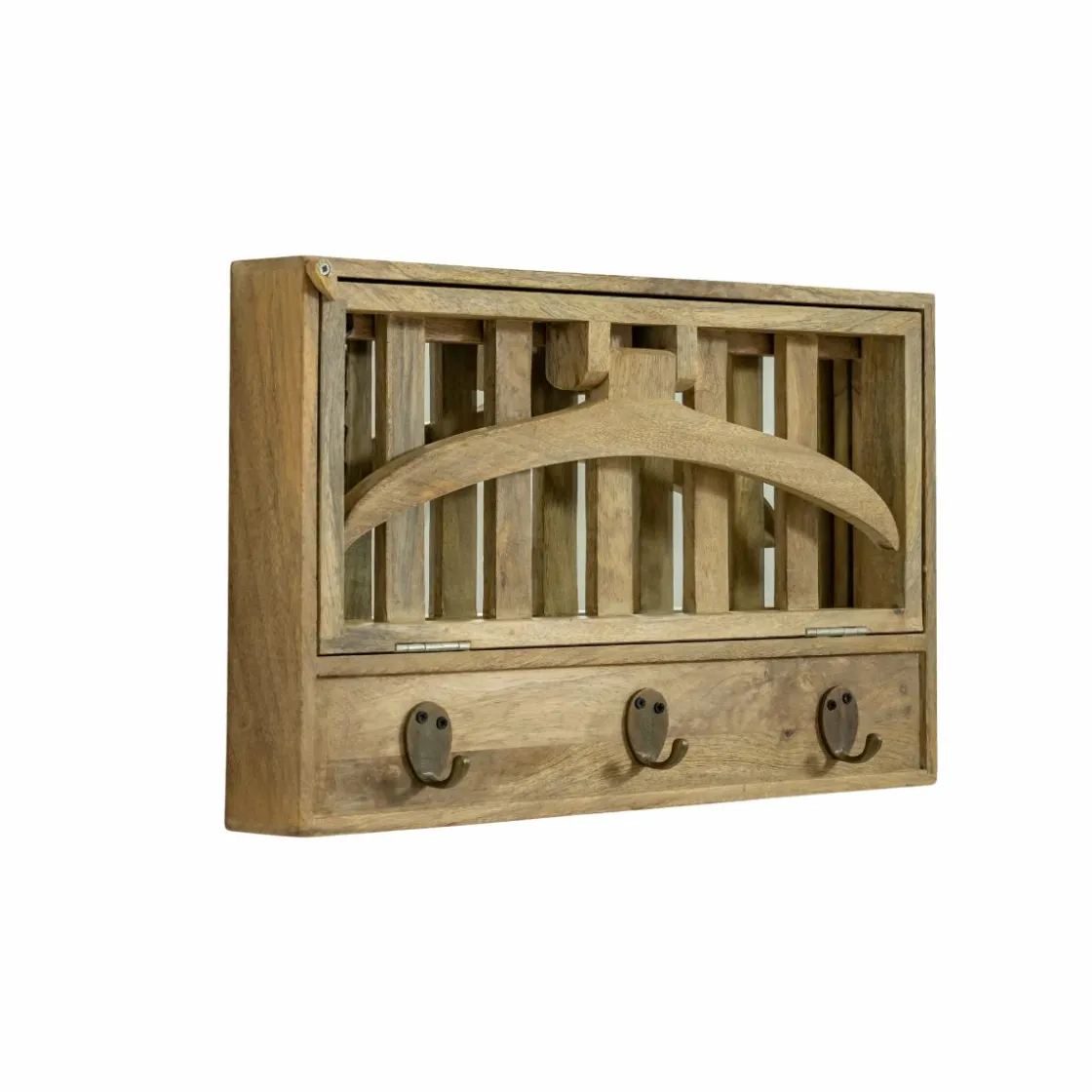 Made in Meubles Etagère|Portant & Porte-Manteau<Porte-manteau en bois de manguier avec miroir Marley