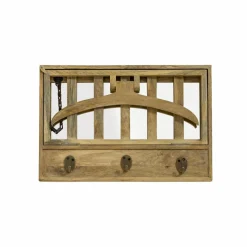 Made in Meubles Etagère|Portant & Porte-Manteau<Porte-manteau en bois de manguier avec miroir Marley