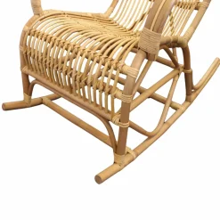 Made in Meubles Fauteuil<Rocking chair de jardin en rotin Rattan