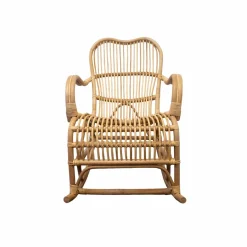 Made in Meubles Fauteuil<Rocking chair de jardin en rotin Rattan