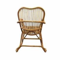 Made in Meubles Fauteuil<Rocking chair de jardin en rotin Rattan
