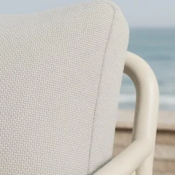 Made in Meubles Chaise De Jardin<Rocking chair en aluminium pour jardin couleur taupe Zion