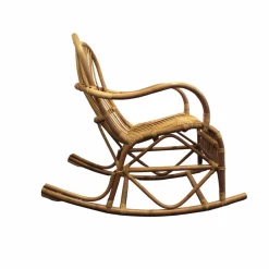 Made in Meubles Fauteuil<Rocking chair vintage en rotin Rattan