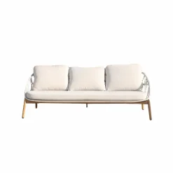 Made in Meubles Salon De Jardin<Salon de jardin à cordes 5 places gris clair Sayen