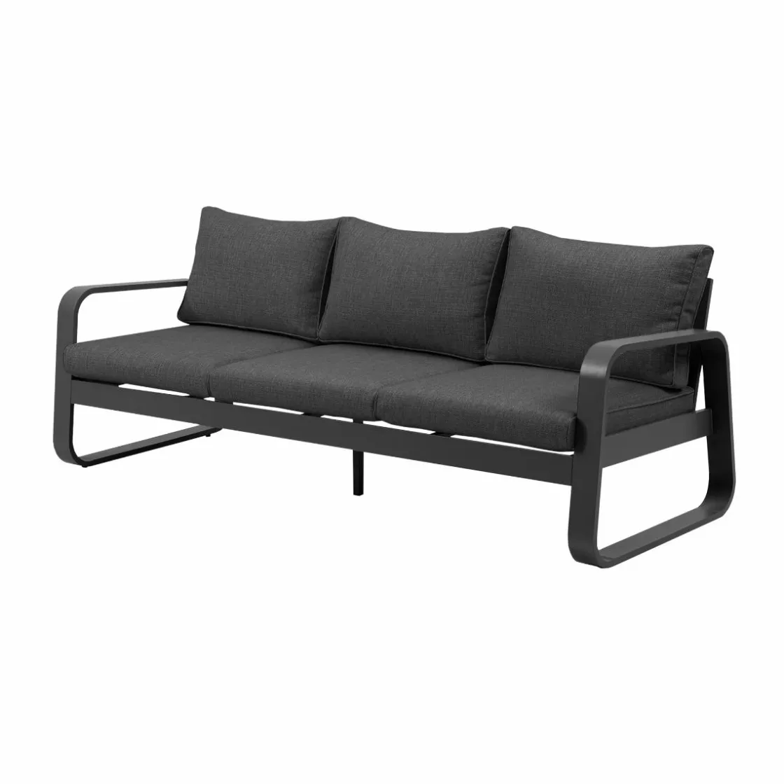 Made in Meubles Salon De Jardin<Salon de jardin 5 places gris foncé Auguste