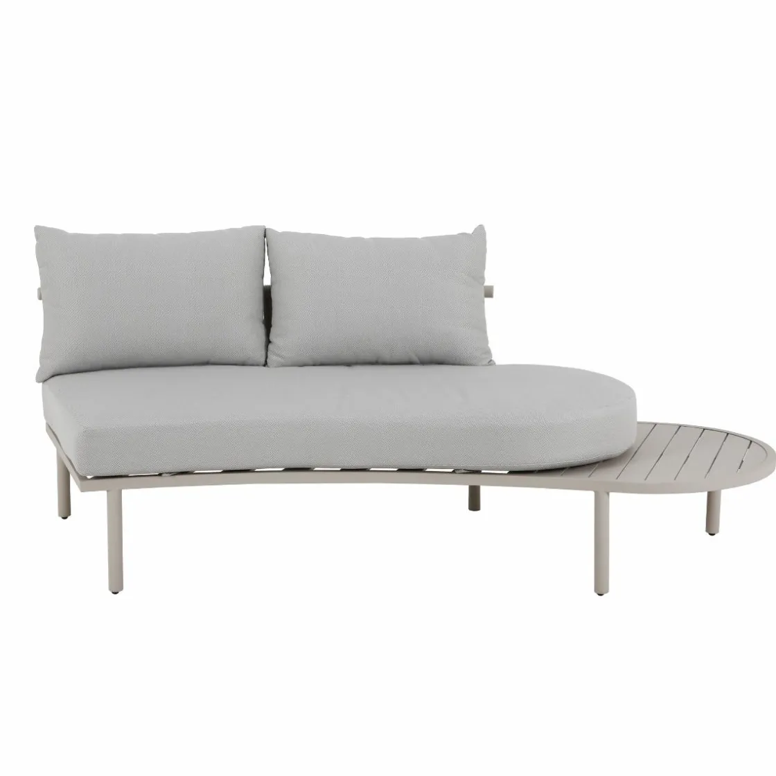 Made in Meubles Salon De Jardin<Salon de jardin haricot en aluminium taupe Zion