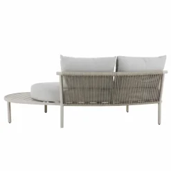 Made in Meubles Salon De Jardin<Salon de jardin haricot en aluminium taupe Zion