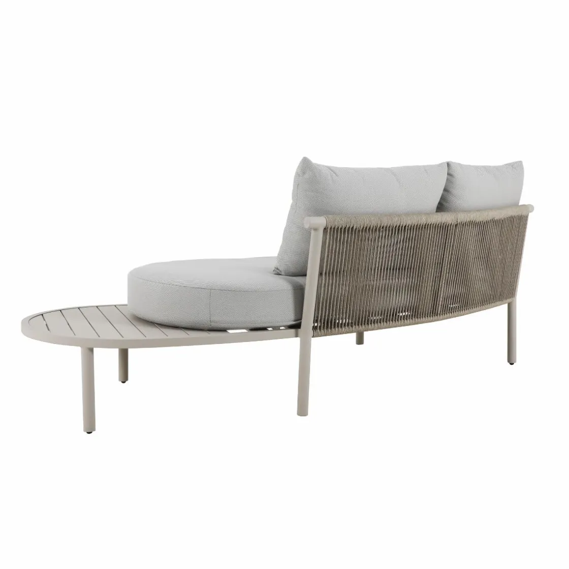 Made in Meubles Salon De Jardin<Salon de jardin haricot en aluminium taupe Zion