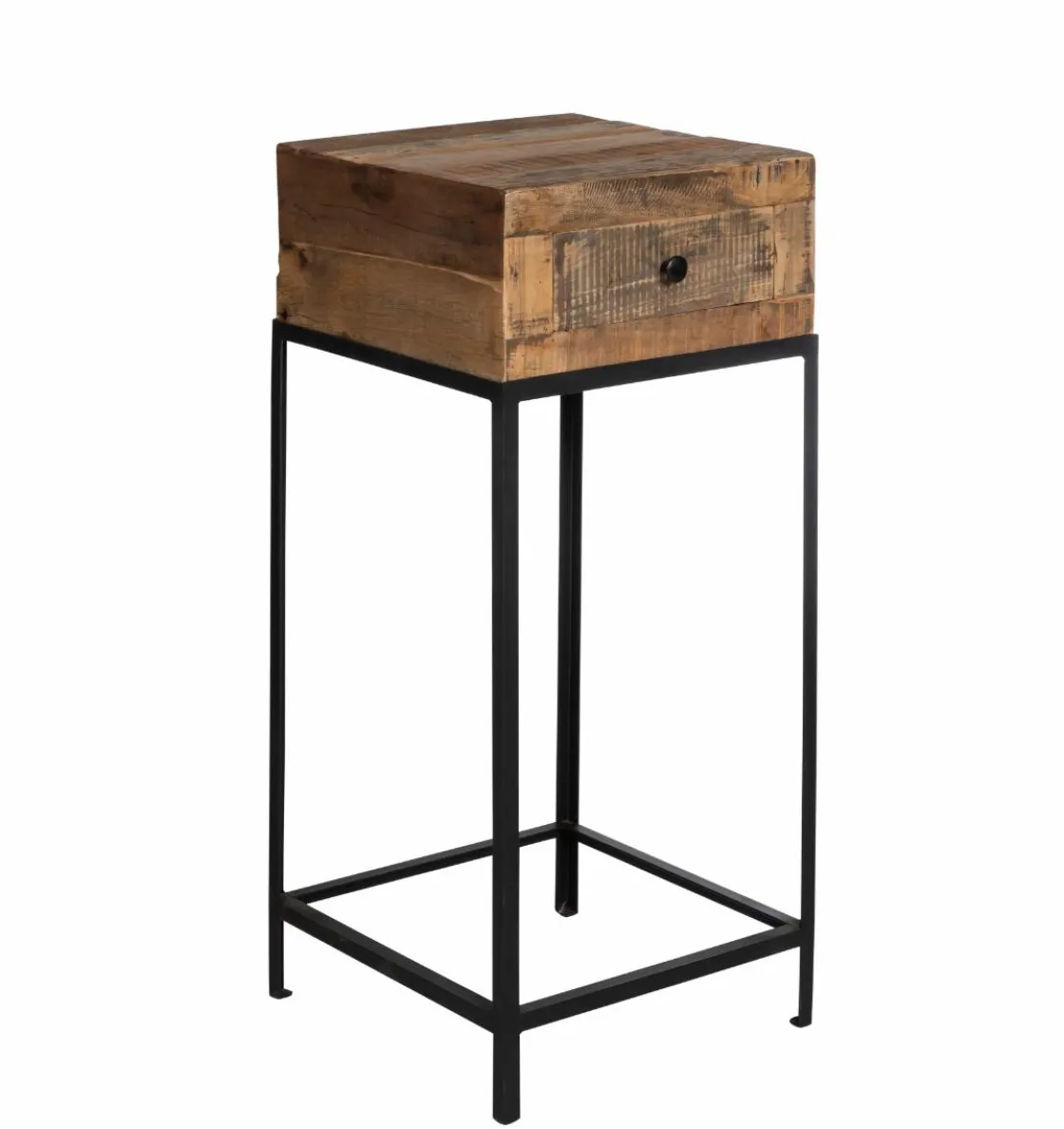 Made in Meubles Bout De Canapé & Sellette<Sellette en bois recyclé et métal Vicky