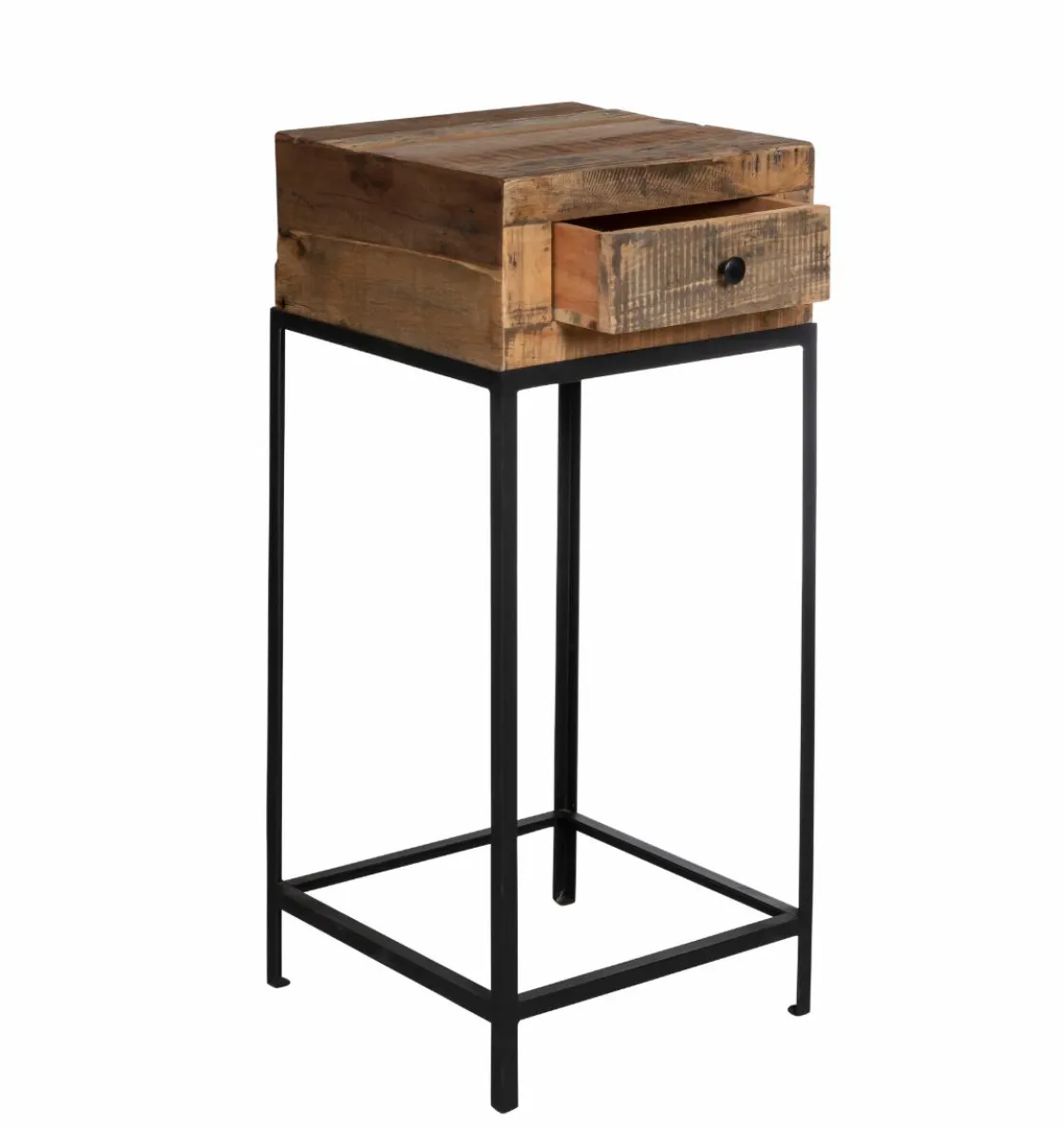 Made in Meubles Bout De Canapé & Sellette<Sellette en bois recyclé et métal Vicky