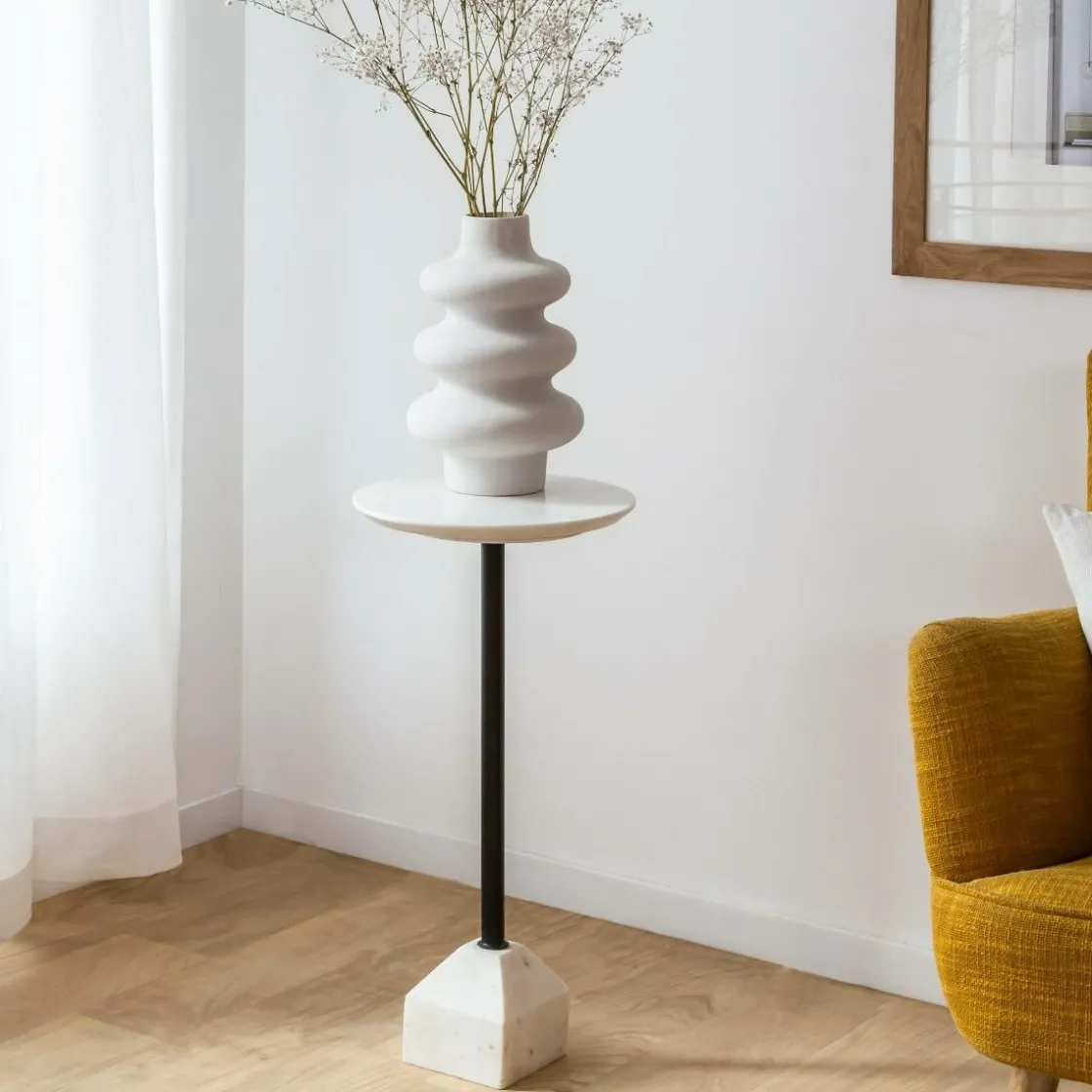 Made in Meubles Bout De Canapé & Sellette<Sellette en marbre Cassiopée