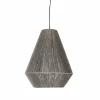 Made in Meubles Suspension<Suspension corde en papier gris Antonin