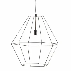 Made in Meubles Suspension<Suspension graphique en métal noir Jim