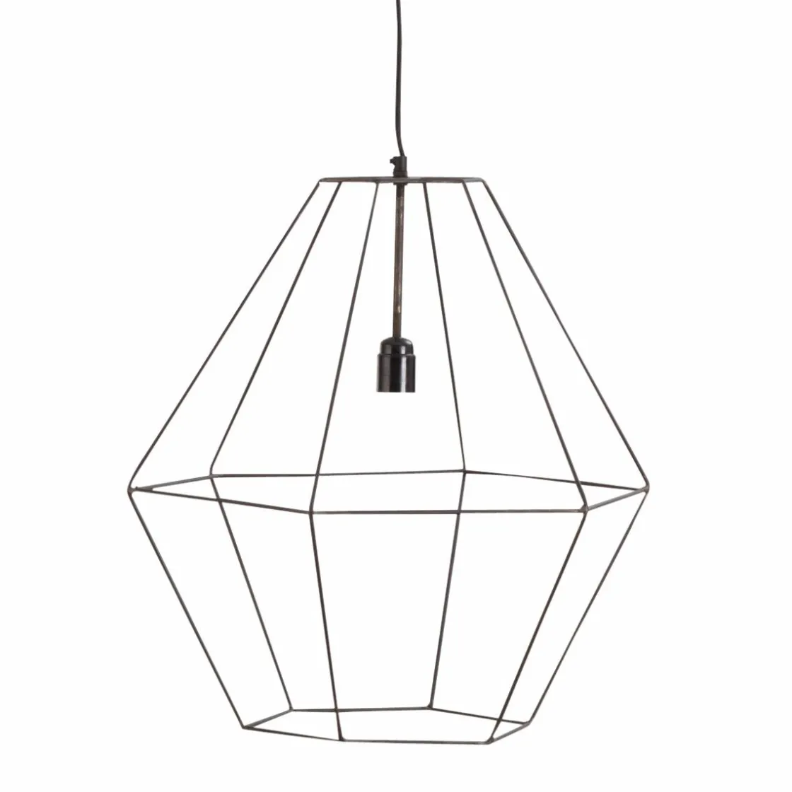 Made in Meubles Suspension<Suspension graphique en métal noir Jim