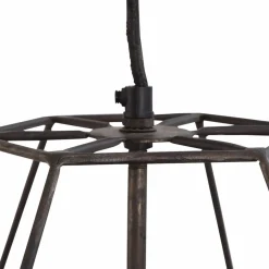 Made in Meubles Suspension<Suspension graphique en métal noir Jim