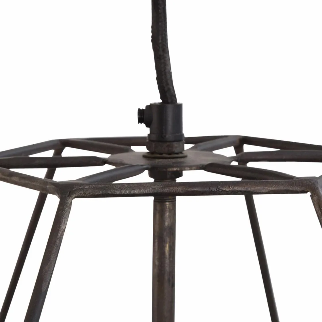 Made in Meubles Suspension<Suspension graphique en métal noir Jim