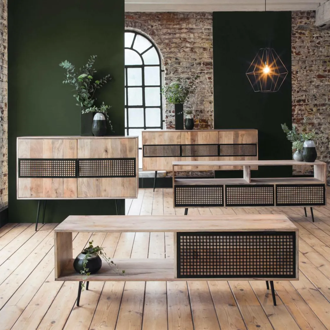 Made in Meubles Suspension<Suspension graphique en métal noir Jim