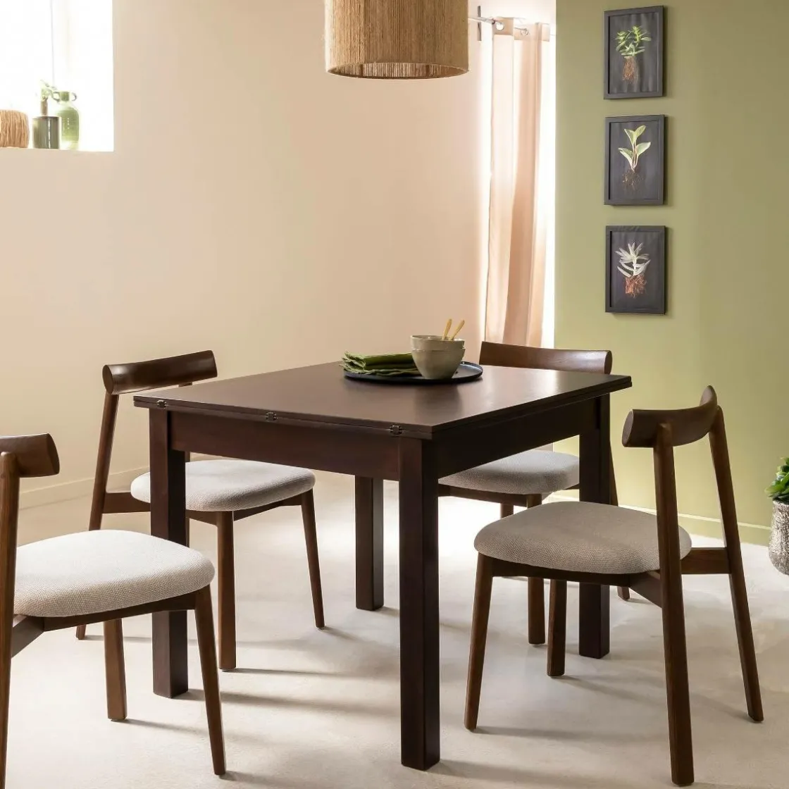 Made in Meubles Table À Manger<Table à manger avec allonges en bois de manguier Syanna