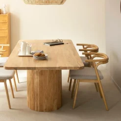 Made in Meubles Table À Manger<Table à manger en bois d'acacia Vali