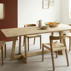 Made in Meubles Table À Manger<Table à manger en bois de manguier Anastasia