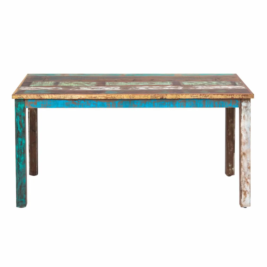 Made in Meubles Table À Manger<Table à manger en bois recyclé coloré Ethnik