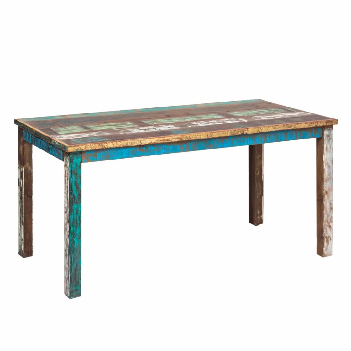 Made in Meubles Table À Manger<Table à manger en bois recyclé coloré Ethnik