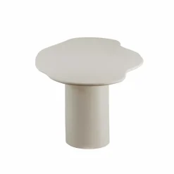 Made in Meubles Table À Manger<Table à manger nuage en bois effet béton blanc Thomas