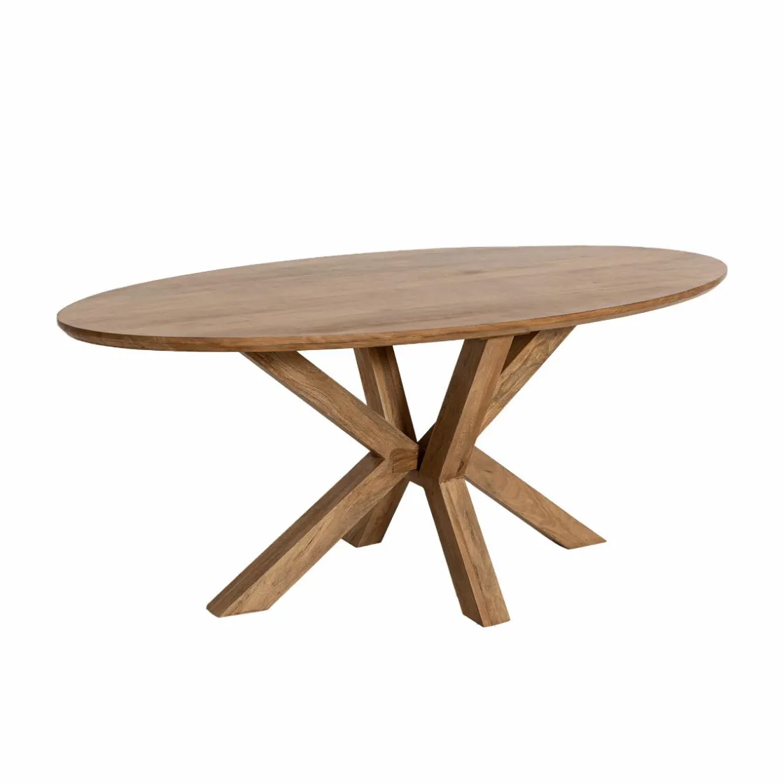 Made in Meubles Table À Manger<Table à manger ovale en bois de manguier Maloé