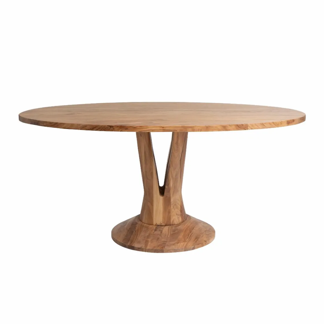 Made in Meubles Table À Manger<Table à manger ovale en bois d'acacia 175 cm Sauge