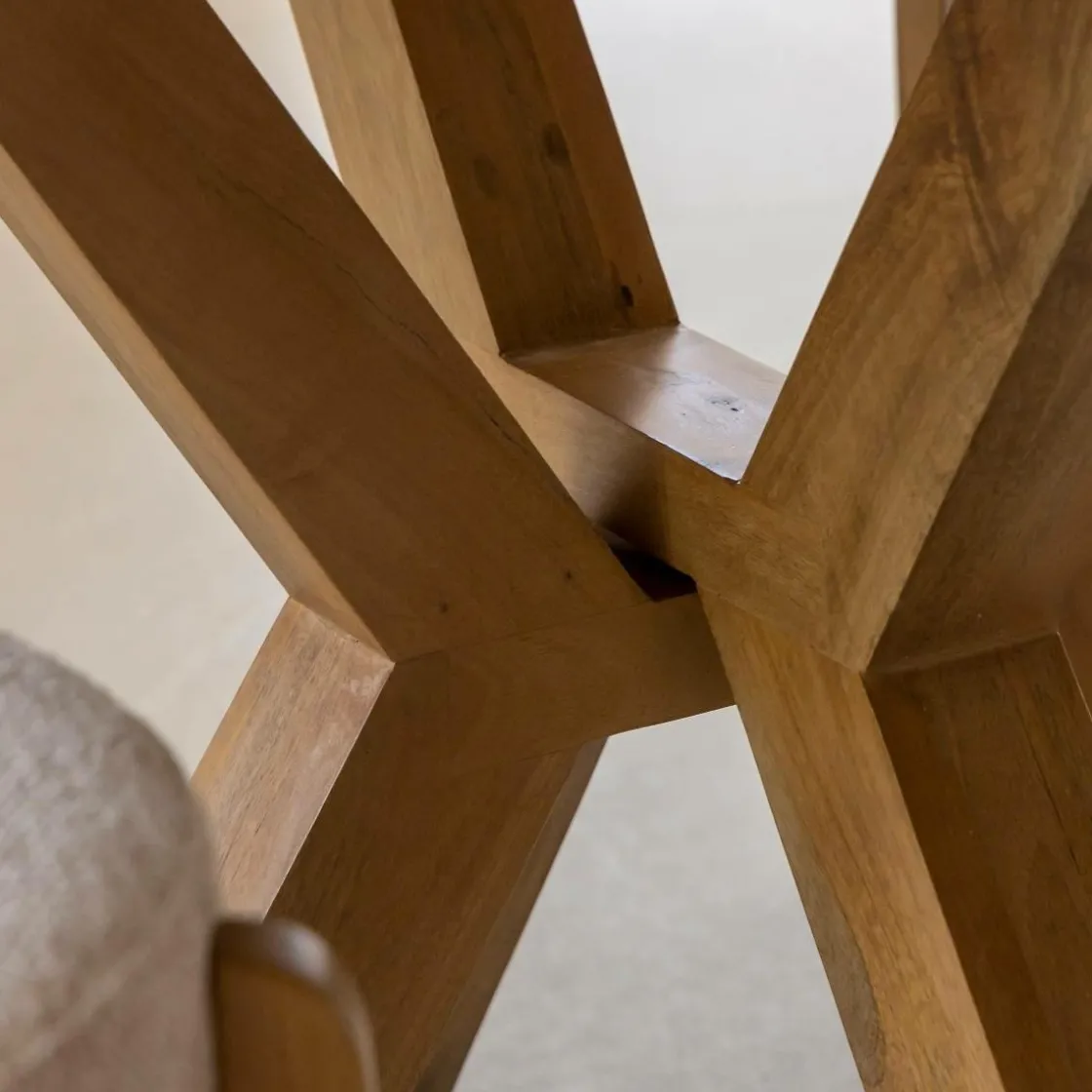 Made in Meubles Table À Manger<Table à manger ronde en manguier Maloé